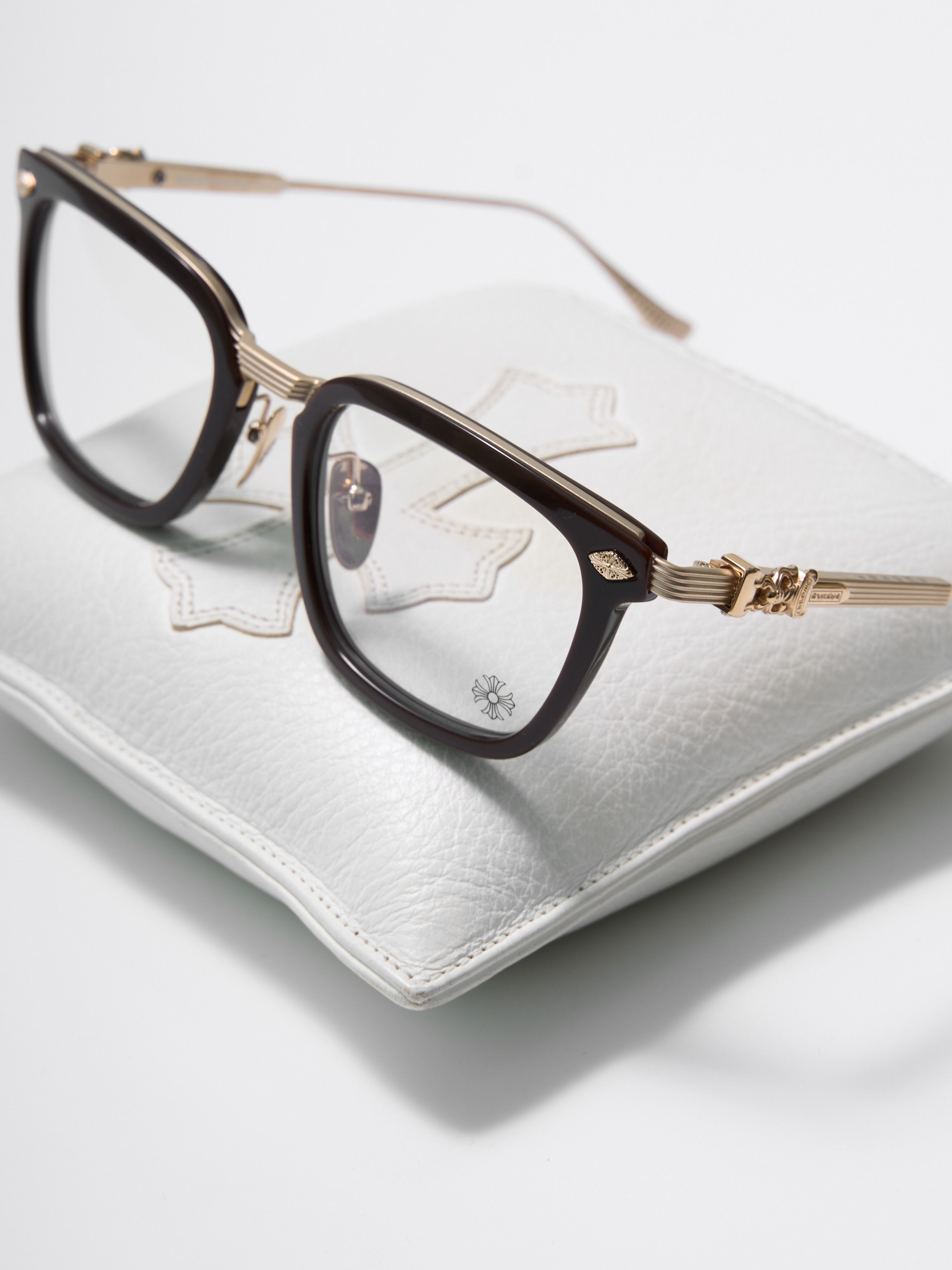 Chrome Hearts CHROME HEARTS OVERPOKED CLASSIC BROWN/MATTE GOLD PLATED Size ONE SIZE - 4 Thumbnail