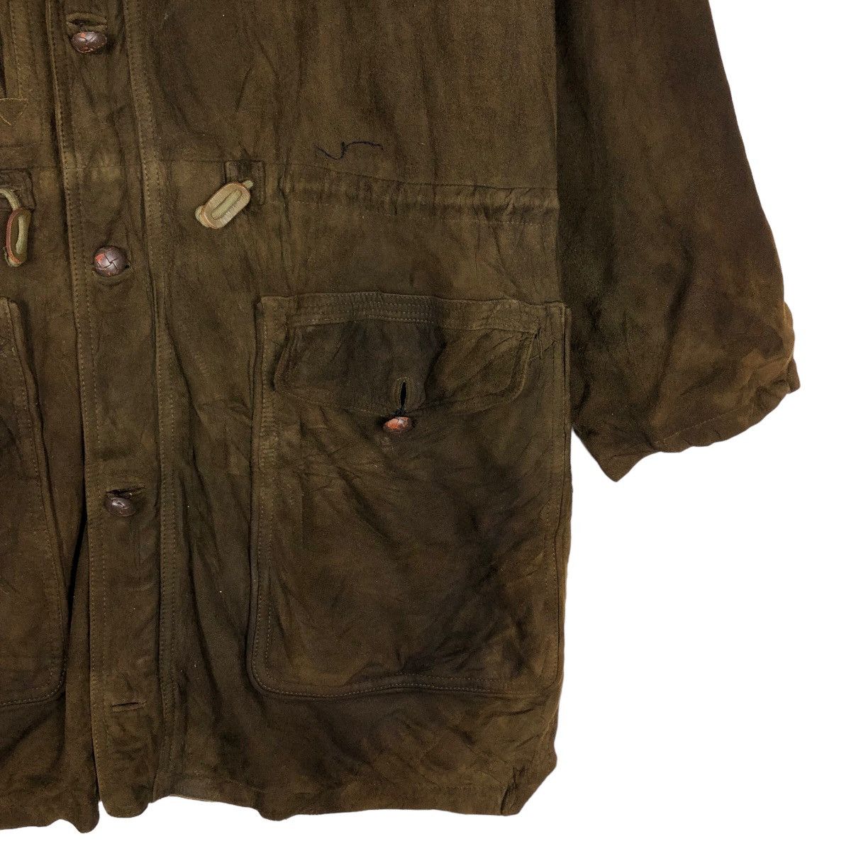 Japanese Brand 🔥Vintage Leather Jacket Rare Papas Issey Miyake Japan Size US M / EU 48-50 / 2 - 6 Thumbnail