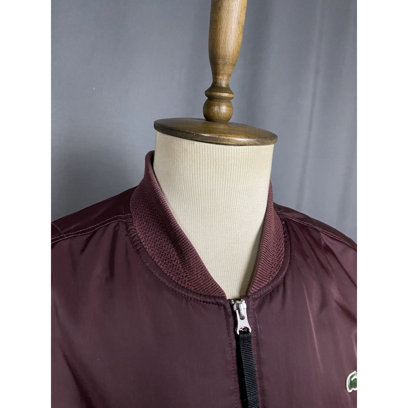Lacoste Lacoste LIVE! Dark Red Burgundy Insulated Padded Winter Bomb Size US XXL / EU 58 / 5 - 7 Thumbnail