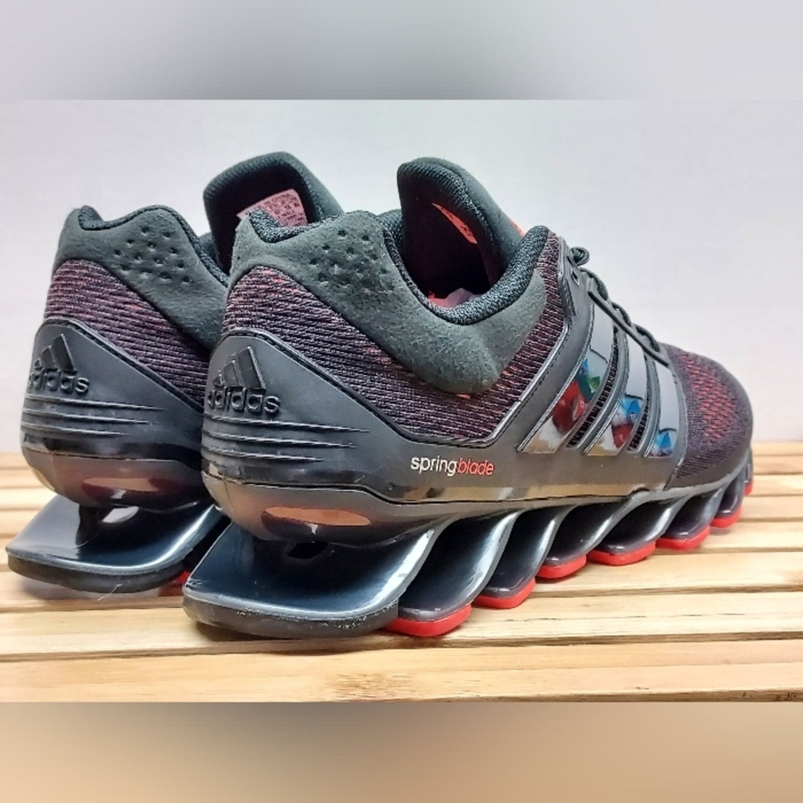 Adidas Adidas Mens | Black & Red Springblade Athletic Shoes Size 9 Size US 9 / EU 42 - 3 Thumbnail