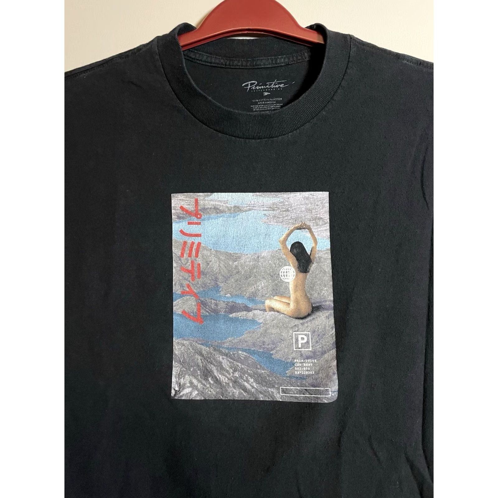 Primitive Primitive Apparel Men T-Shirt Graphic Black Large Run 2000s Cotton Crew Neck Short Sleeve Shirt Mens Size US L / EU 52-54 / 3 - 4 Thumbnail