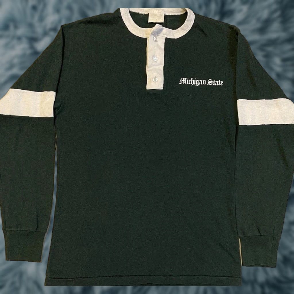 Vintage Vtg 70s Michigan State University Faded Shirt S USA College Track PE Grunge 80s Size US S / EU 44-46 / 1 - 1 Thumbnail