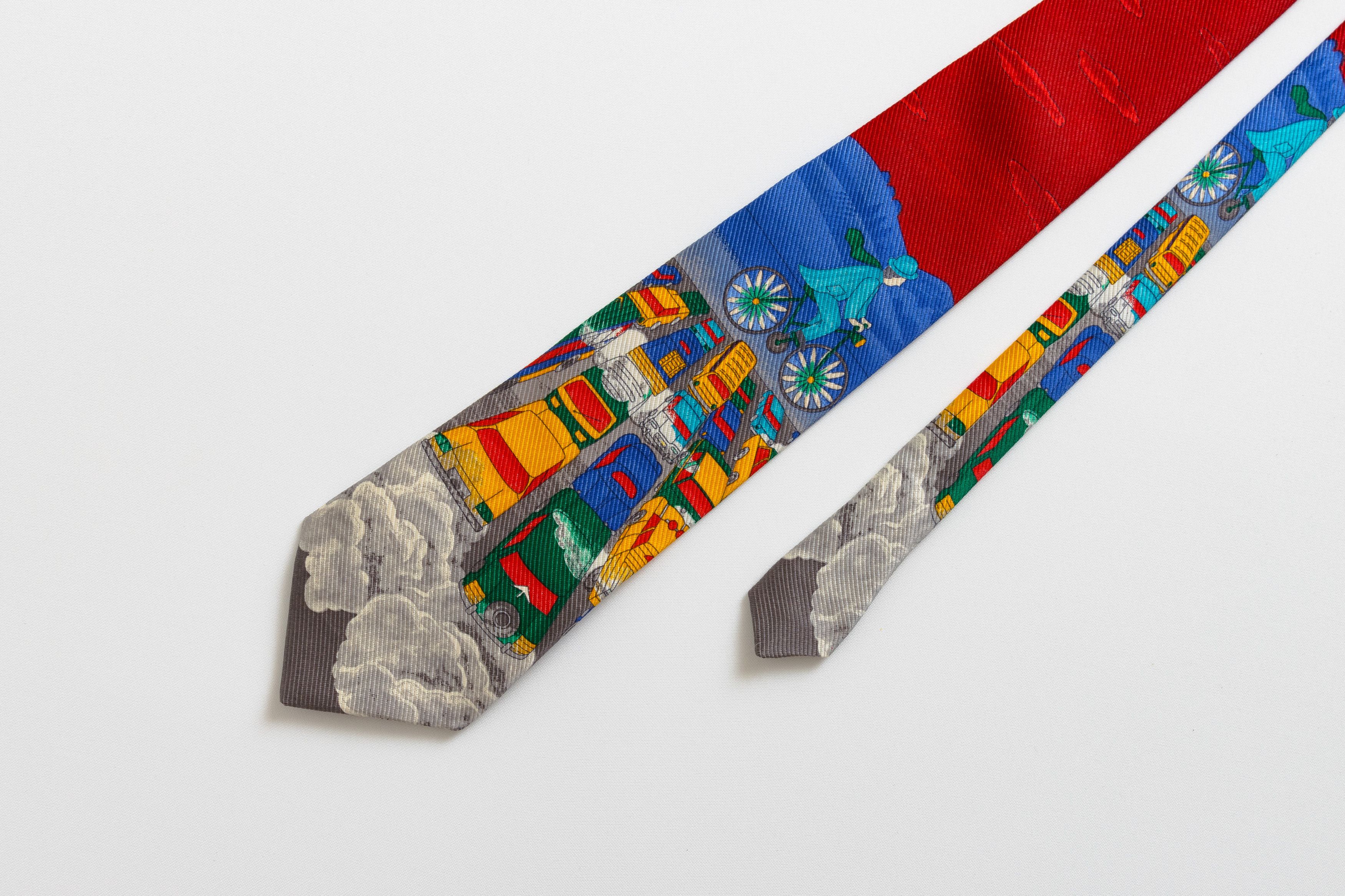 Vintage cars print Tie abstract pattern print necktie 035 Size ONE SIZE - 1 Thumbnail