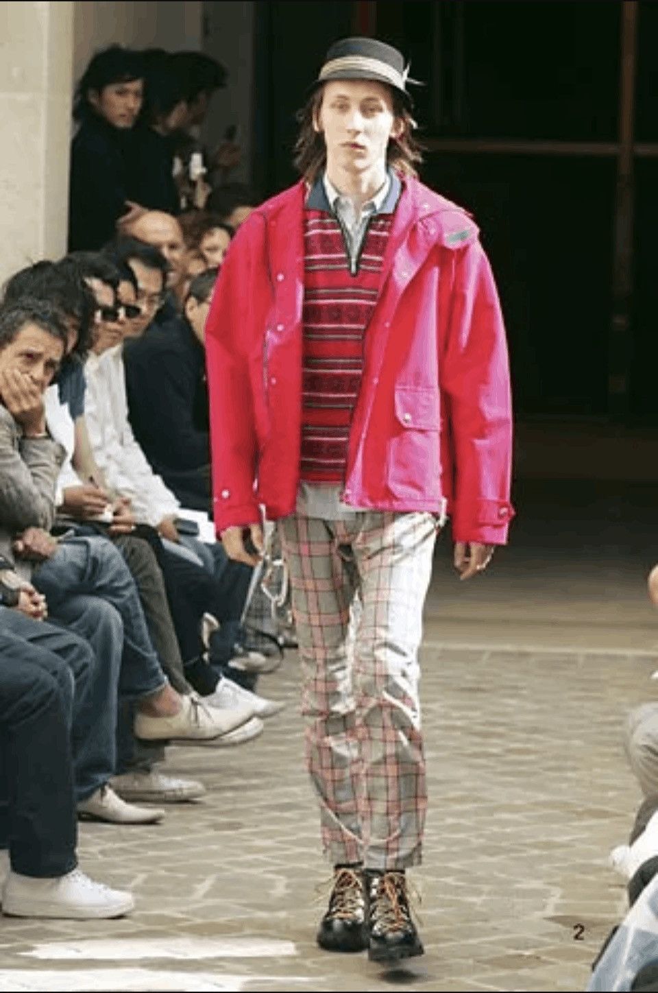 Junya Watanabe CDG Man 2005 Nordic / Knit Polo Shirt