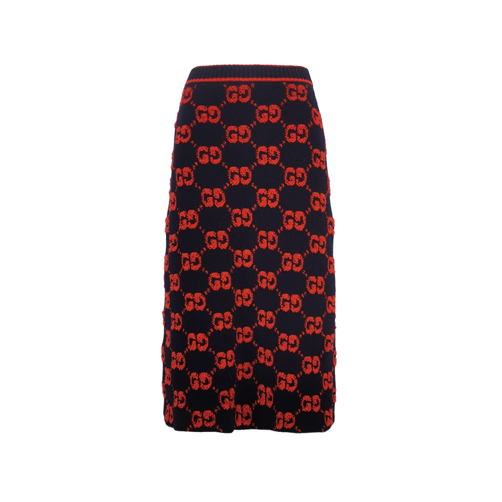 Gucci Gucci GG Wool Midi Skirt XS Size 26" / US 2 / IT 38 - 1 Thumbnail