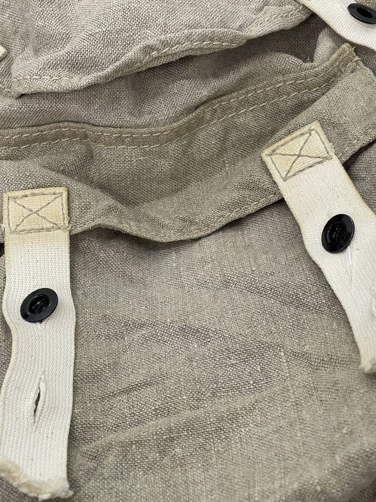 Japanese Brand Full Linen Hemp Rucksack Backpack Custom Size ONE SIZE - 7 Thumbnail