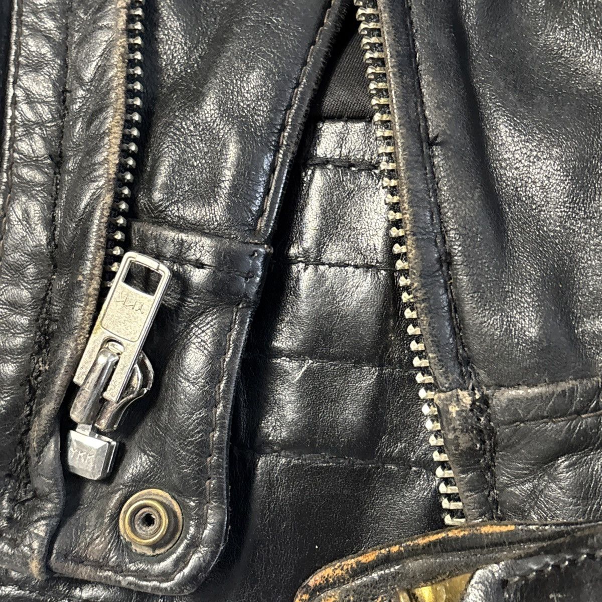 Other Vintage Langlitz Columbia Motorcycle Leather Jacket w/Belt Size US M / EU 48-50 / 2 - 14 Thumbnail