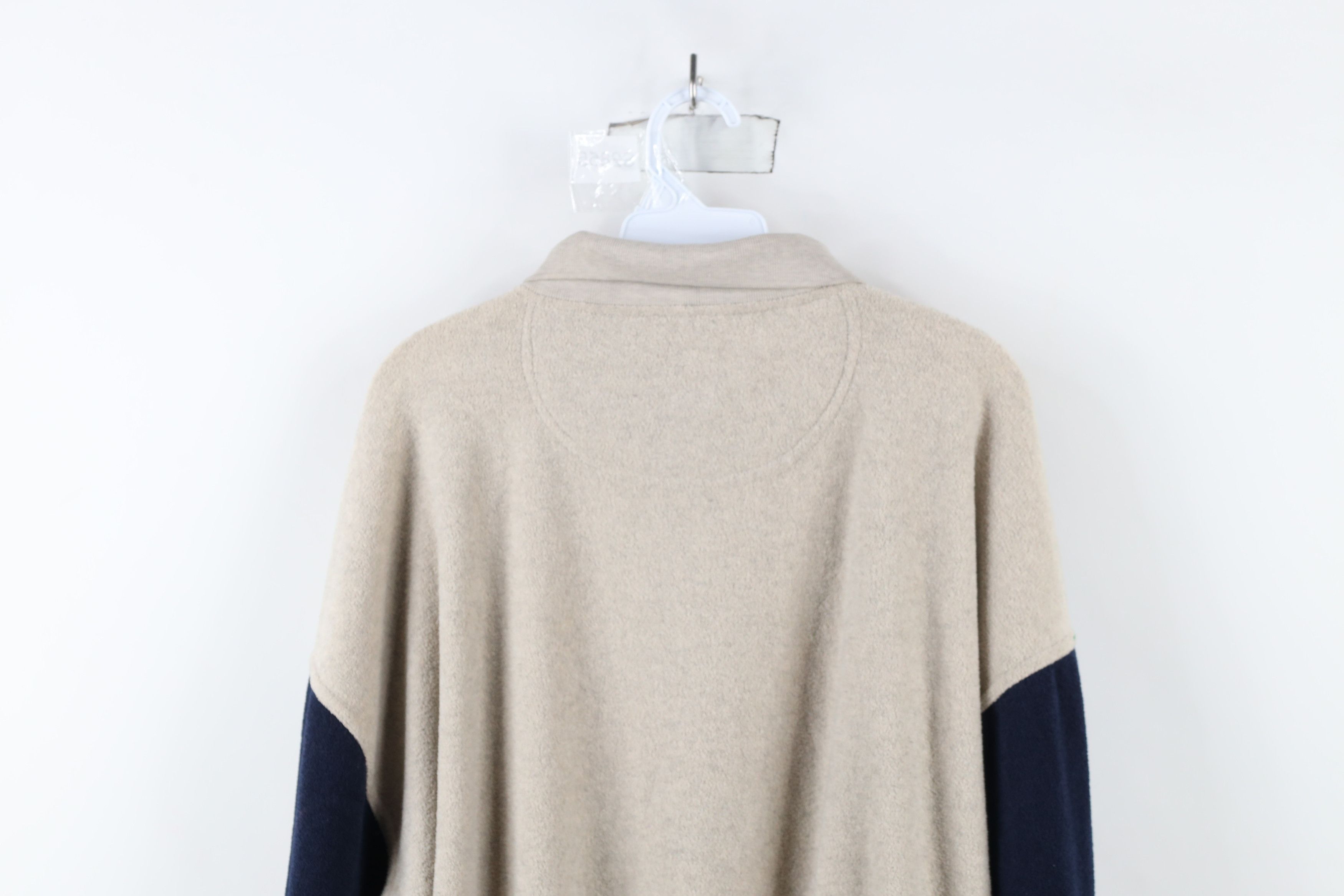 Vintage Vintage 90s Streetwear Block Terry Cloth Collared Sweater Size US XXL / EU 58 / 5 - 11 Thumbnail
