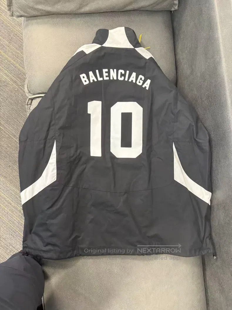Balenciaga Balenciaga Football Series Embroidered Windbreaker Jacket, Size US S / EU 44-46 / 1 - 2 Thumbnail