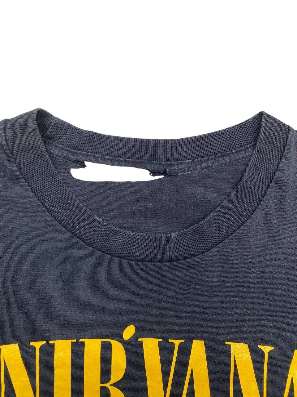 Band Tees × Nirvana Vintage 90s Nirvana Nevermind Single Stitch Distressed Tee Size US L / EU 52-54 / 3 - 4 Thumbnail