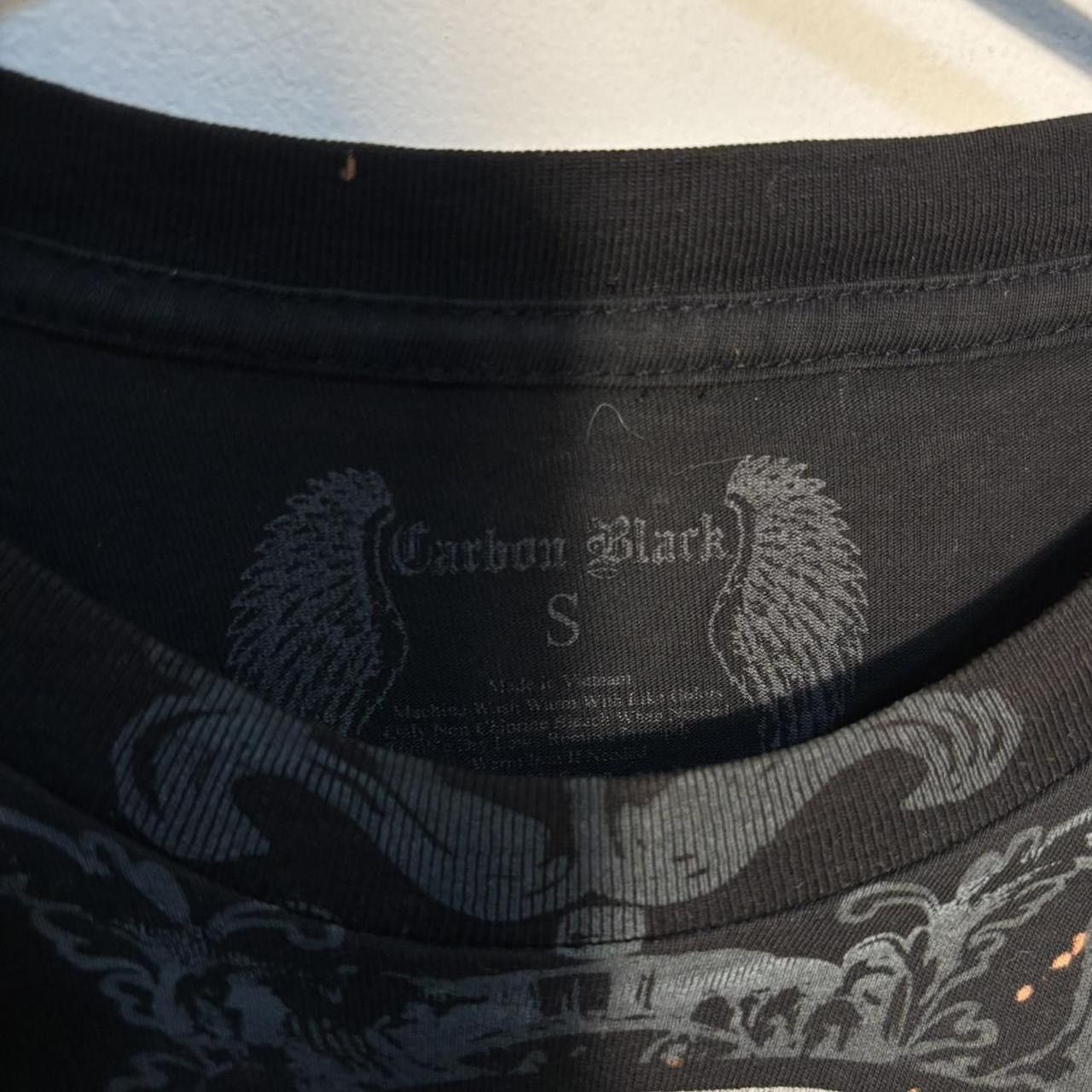 Japanese Brand × Vintage Early 2000s Y2K Carbon Black Tribal Cross 