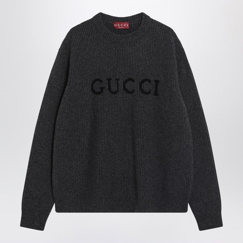 Gucci Gucci Gray Wool And Cashmere Sweater Size US XL / EU 56 / 4 - 1 Thumbnail