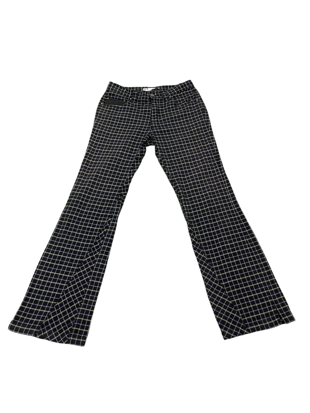 Le Grande Bleu (L.G.B.) Flare Pant Oakley Plaid Stretch Boot Cut 8🟦9 Size US 31 - 2 Thumbnail