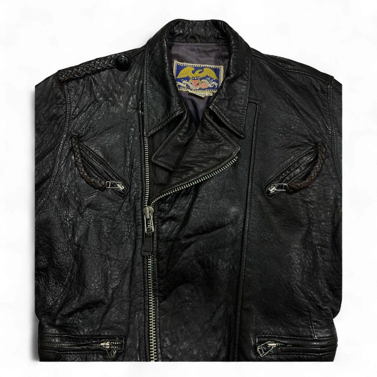 Avirex Vintage Avirex Double Rider Leather Jacket 80's Size US S / EU 44-46 / 1 - 8 Thumbnail