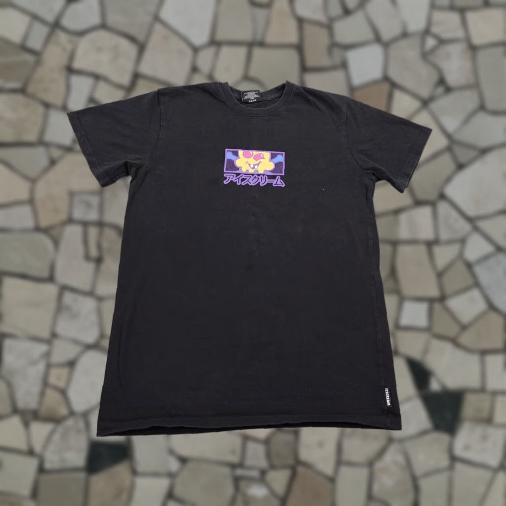 Vintage ICECREAM Shirt Men Small Black Japanese Anime Graphic BBC Skater Short Sleeve Graphic Print Crew Neck Cotton T-Shirt Mens Size US S / EU 44-46 / 1 - 1 Thumbnail