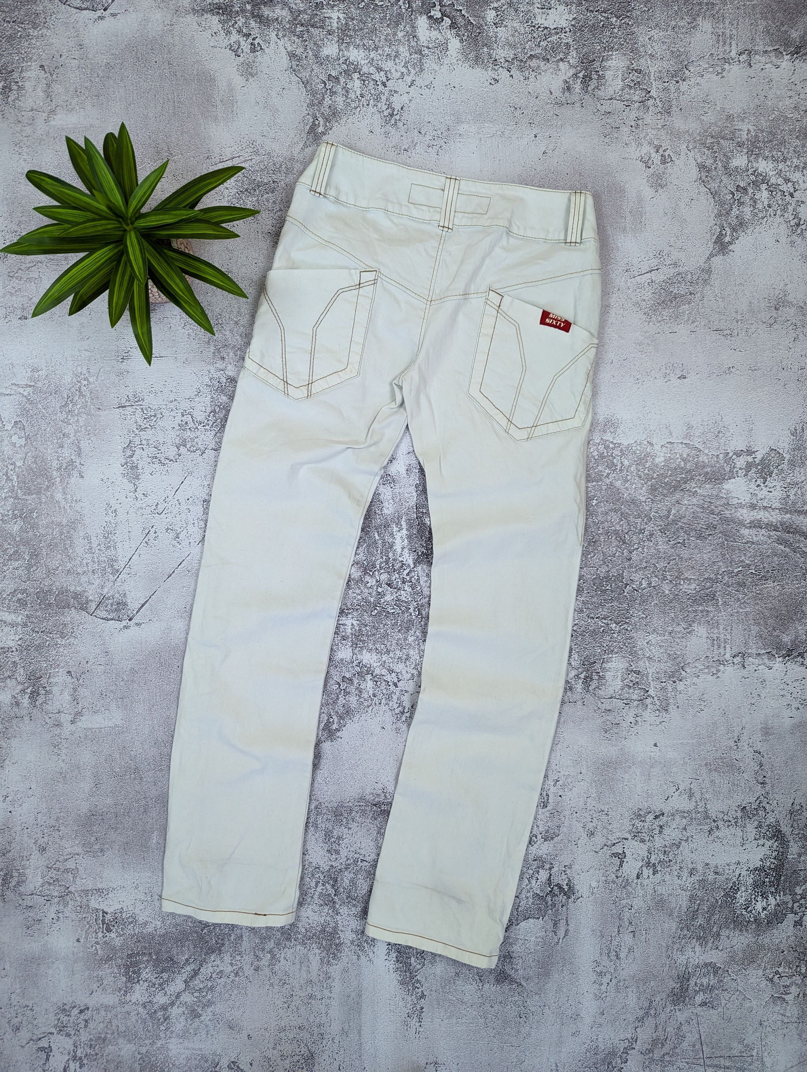Miss Sixty Miss Sixty Y2K White Avant Garde Jeans W30 L33 Size 30" / US 8 / IT 44 - 12 Thumbnail