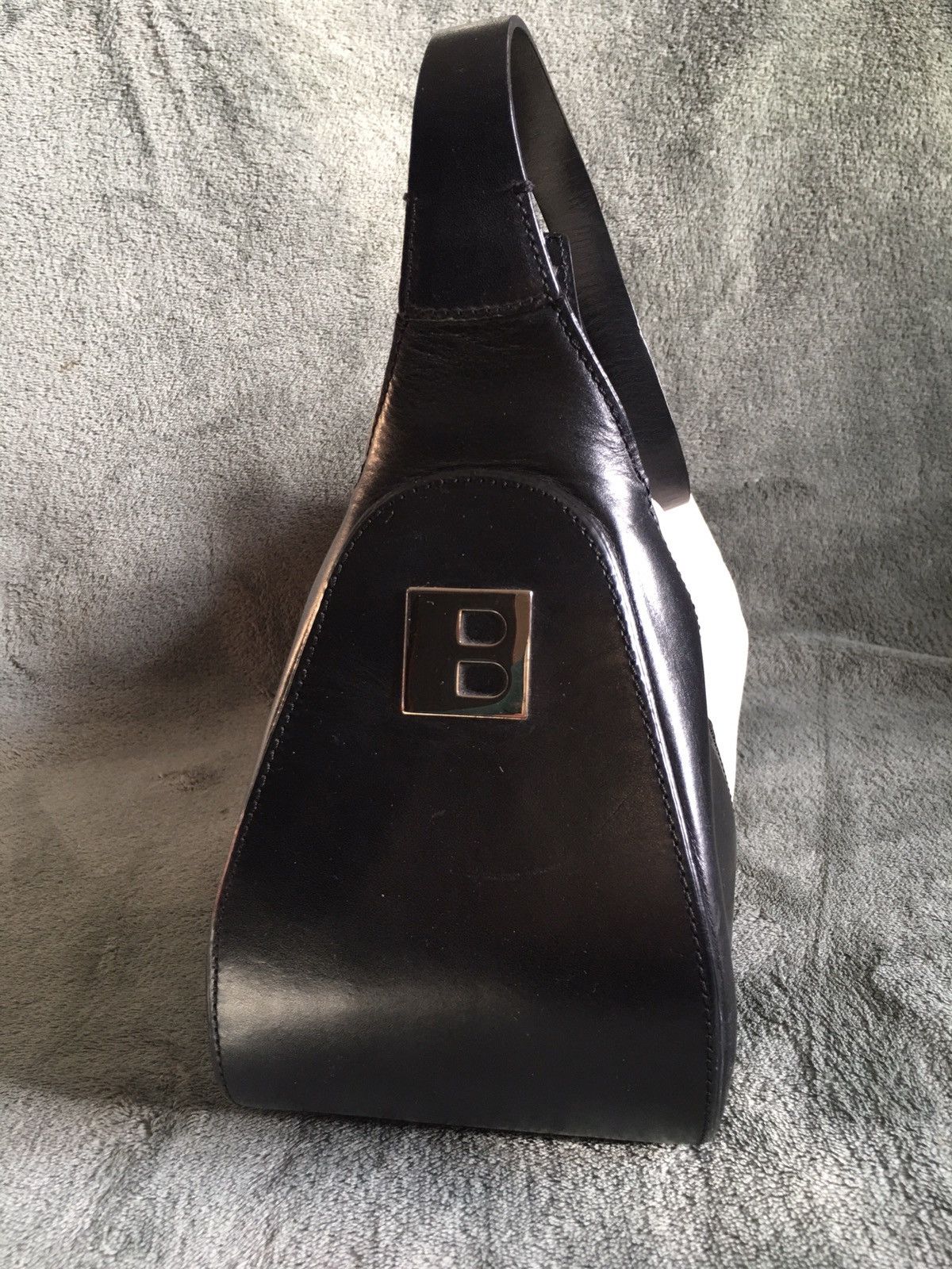 Bally BALLY Leather Canvas Black White Shoulder Bag Handbag Size ONE SIZE - 4 Thumbnail