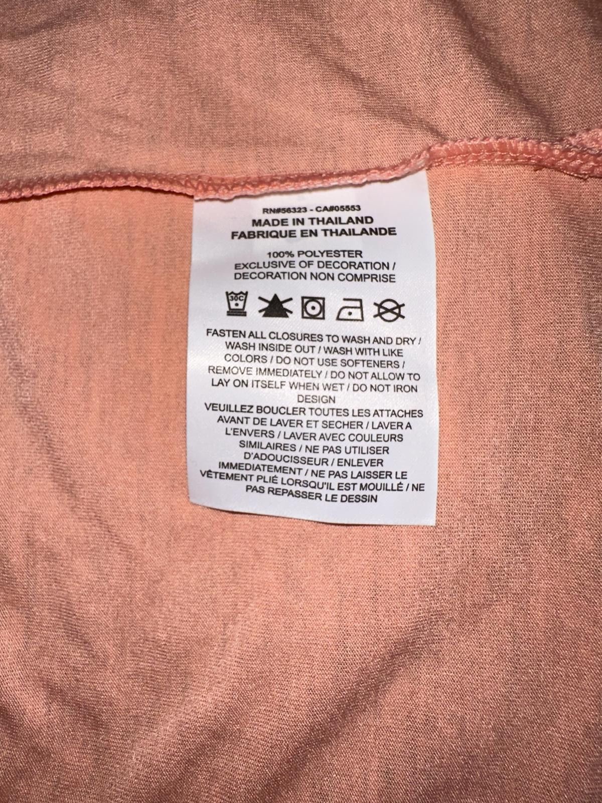Nike Nike Women's Sleeveless Diffused Orange Layer Tank Top Size S / US 4 / IT 40 - 7 Thumbnail