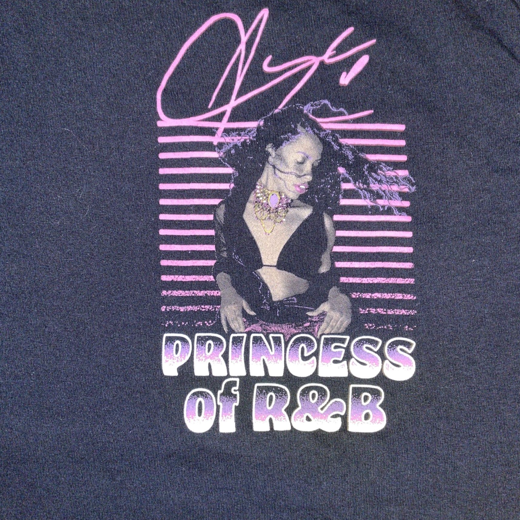 Vintage Aaliyah Princess of R&B T-Shirt Black L Mens Size US L / EU 52-54 / 3 - 2 Thumbnail