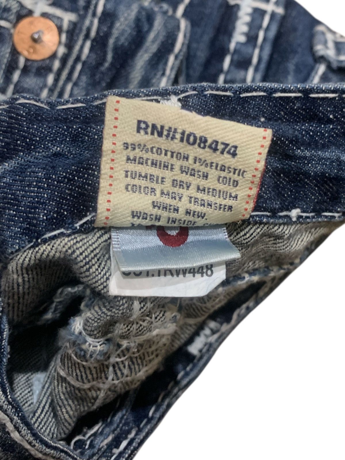 True Religion Vintage True Religion Billy Super T Low Rise Denim Size 29" - 5 Thumbnail