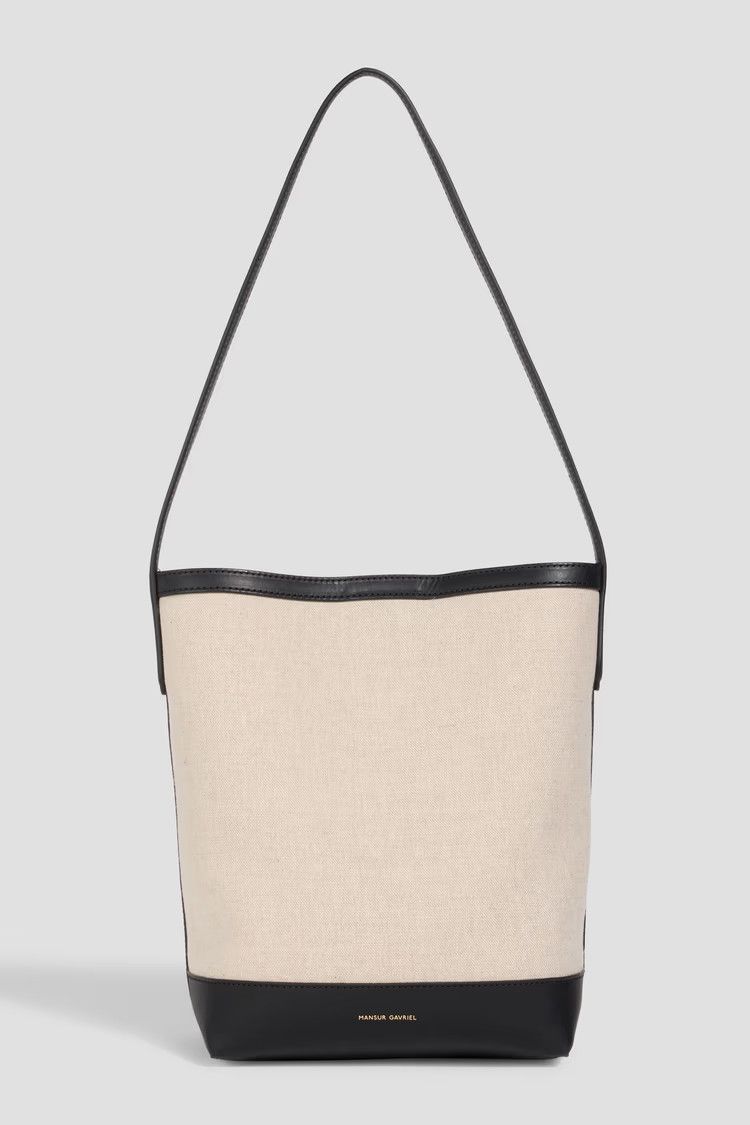 Mansur Gavriel os11x0326 Size: OS / Everyday Cabas Tote Bag in Black/Beige Size ONE SIZE - 1 Thumbnail