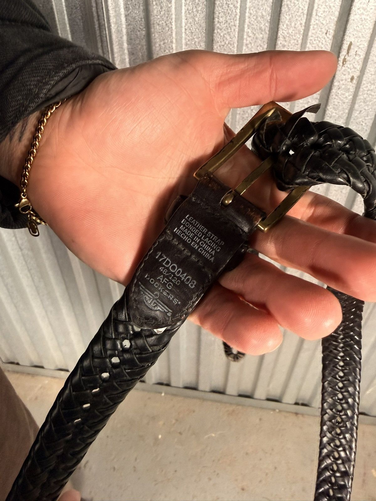 Other Vintage Dockers Leather Strapped Western Belt Size 46 - 5 Thumbnail