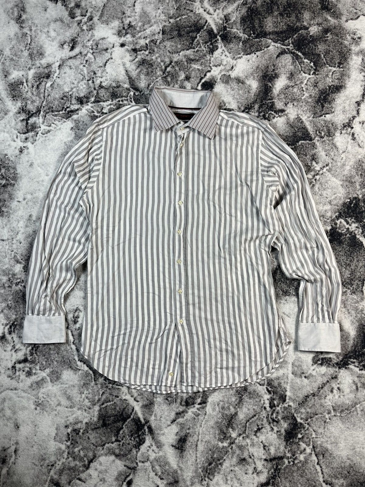 Etro ETRO Milano Striped Button Up Shirt Italy Size US XL / EU 56 / 4 - 2 Thumbnail