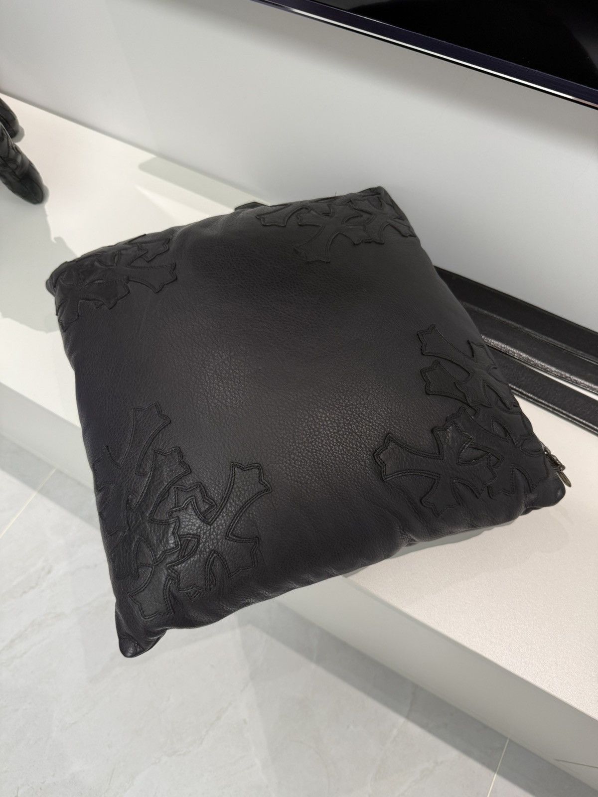 Chrome Hearts Chrome Hearts Black Cross Patched Pillow Large Size ONE SIZE - 9 Thumbnail