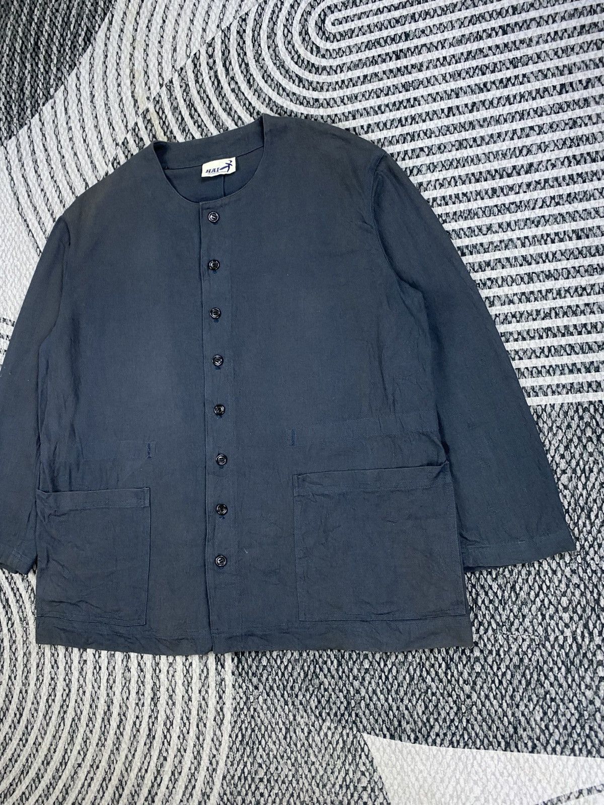 Hai Sporting Gear 🔥Hai Sporting Gear Collarless Japan Style Buttoned Jacket Size US L / EU 52-54 / 3 - 4 Thumbnail