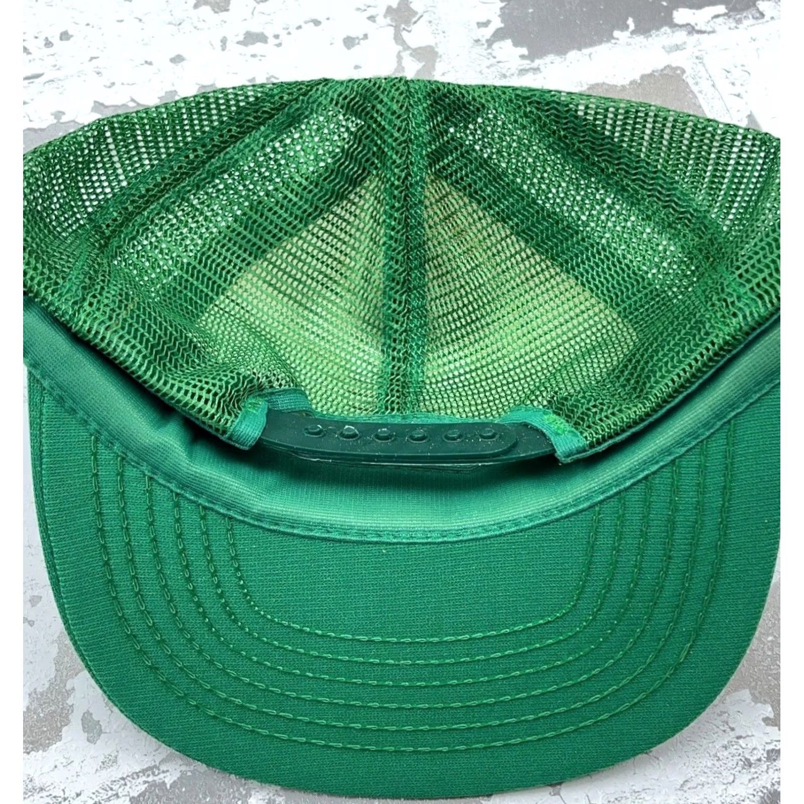 Vintage VINTAGE MSA Trucker Hat Cap 80s Puffy Print Coal Mining Made In USA Green Snap Back Size ONE SIZE - 4 Thumbnail