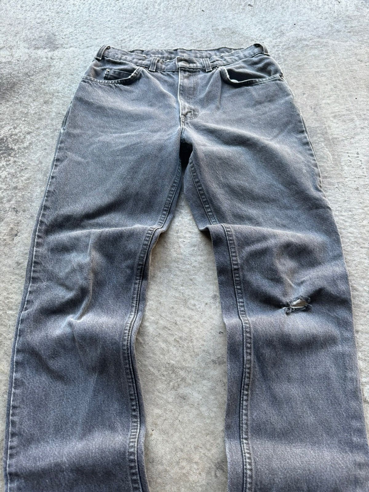 Levi's × Vintage Vintage Ripped 631 Levi Straight Fit Jeans Size US 33 - 2 Thumbnail