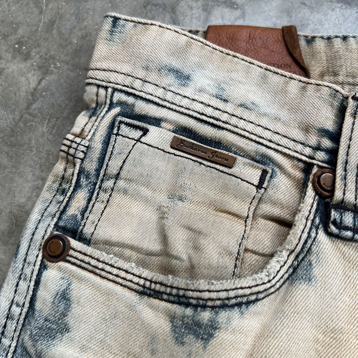 Kapital 2000s Buckaroo Kapital Style Boro Acid Wash Distressed Jeans Size US 31 - 9 Thumbnail