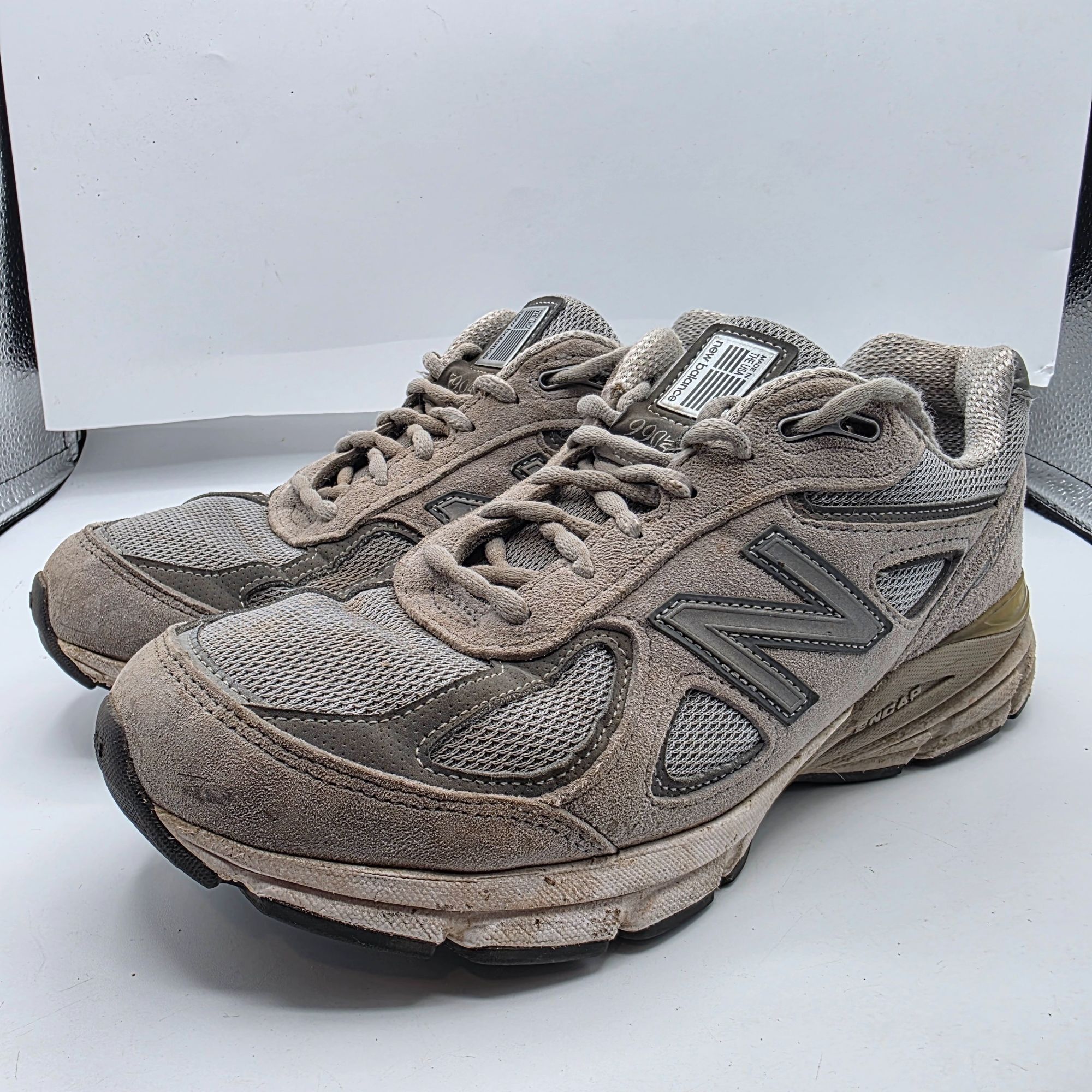 New Balance New Balance 990v4 Womens Size 9 Gray Castlerock Athletic Sho Size US 9 / IT 39 - 4 Thumbnail