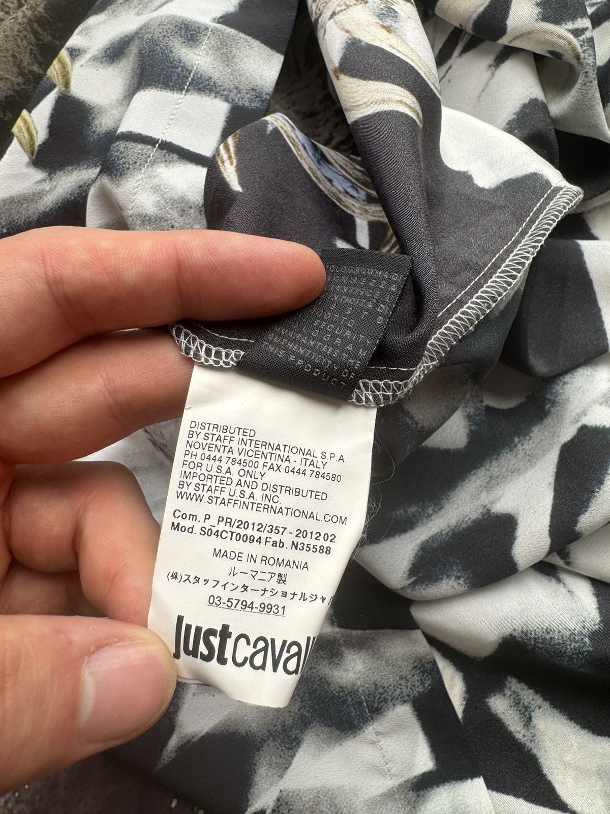 Just Cavalli × Vintage Just Cavalli Vintage Printed Mini Dress Size US L / EU 52-54 / 3 - 8 Thumbnail