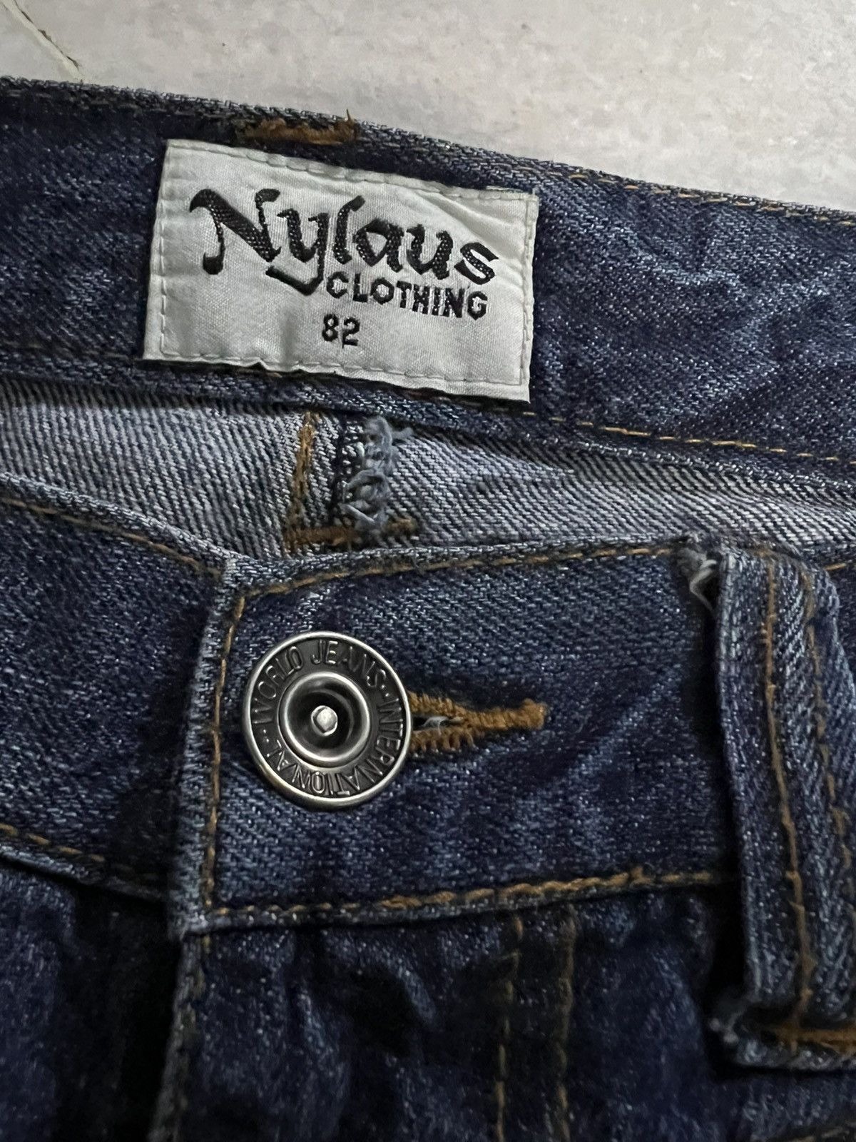 If Six Was Nine × Japanese Brand 💥Vintage 90’s Style Nylaus Clothing Bushpants Clawmark Jean Size US 30 / EU 46 - 14 Thumbnail