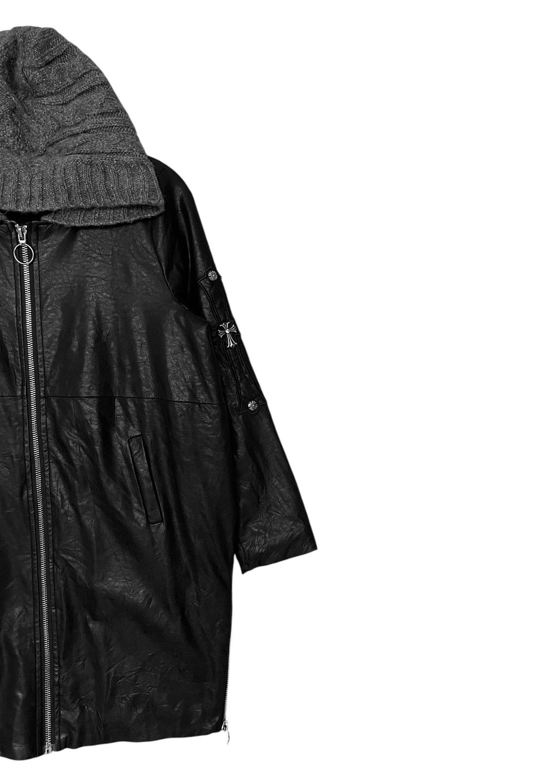 Japanese Brand Vintage Japanese Brand Yifan Leather Parka 2000s Size US L / EU 52-54 / 3 - 4 Thumbnail