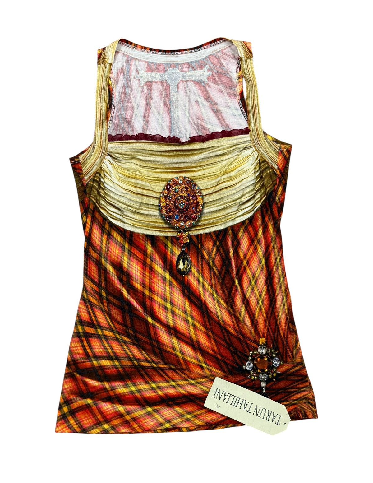 Other Tarun Tahiliani Printed Slip Top Emblished Viscose size S Size S / US 4 / IT 40 - 13 Thumbnail