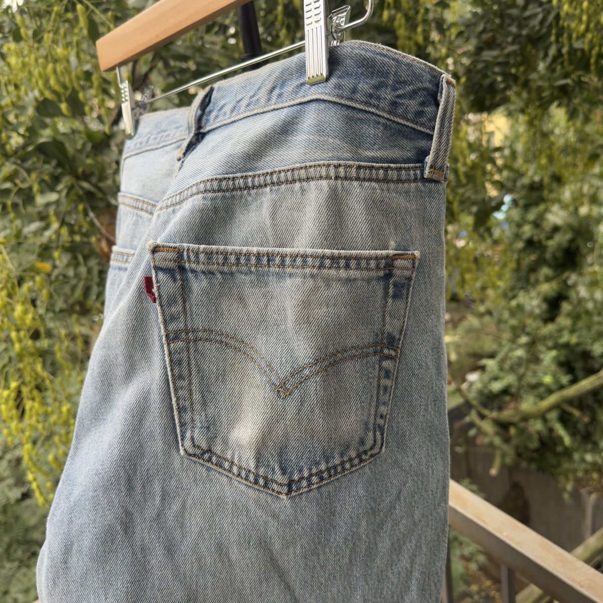 Levi's 90s Levi's 501 Faded Jeans ERD Grunge Chrome Distressed Size US 31 - 6 Thumbnail