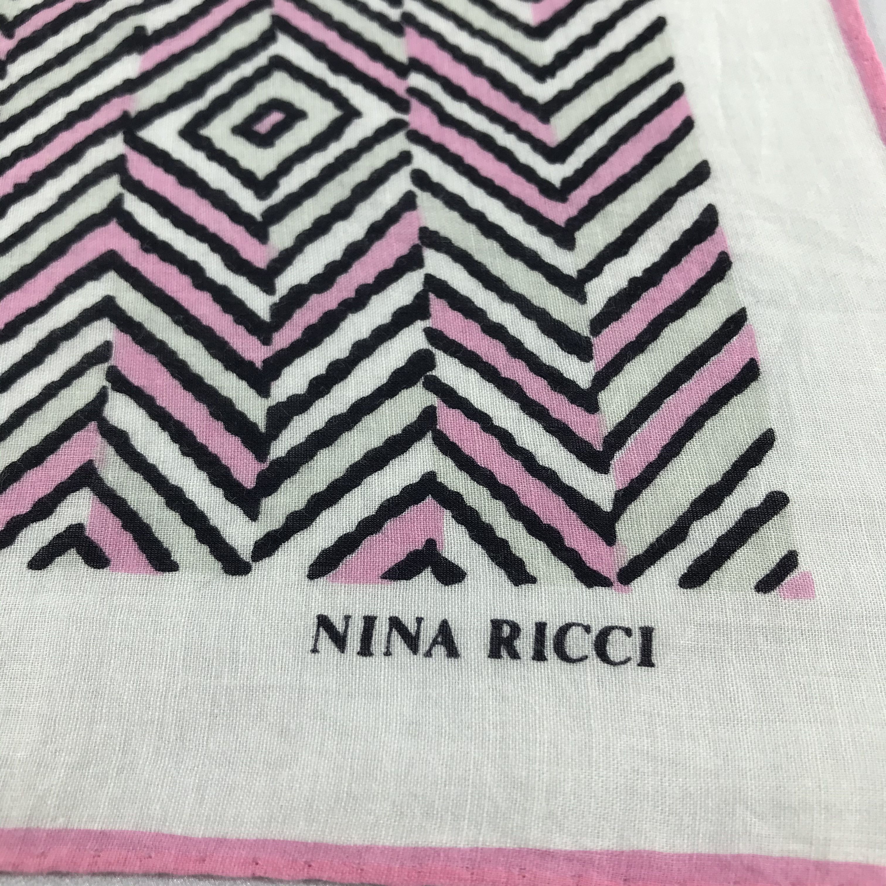 Nina Ricci Nina Ricci Abstract Handkerchief Neckerchief Bandana H664 Size ONE SIZE - 3 Thumbnail