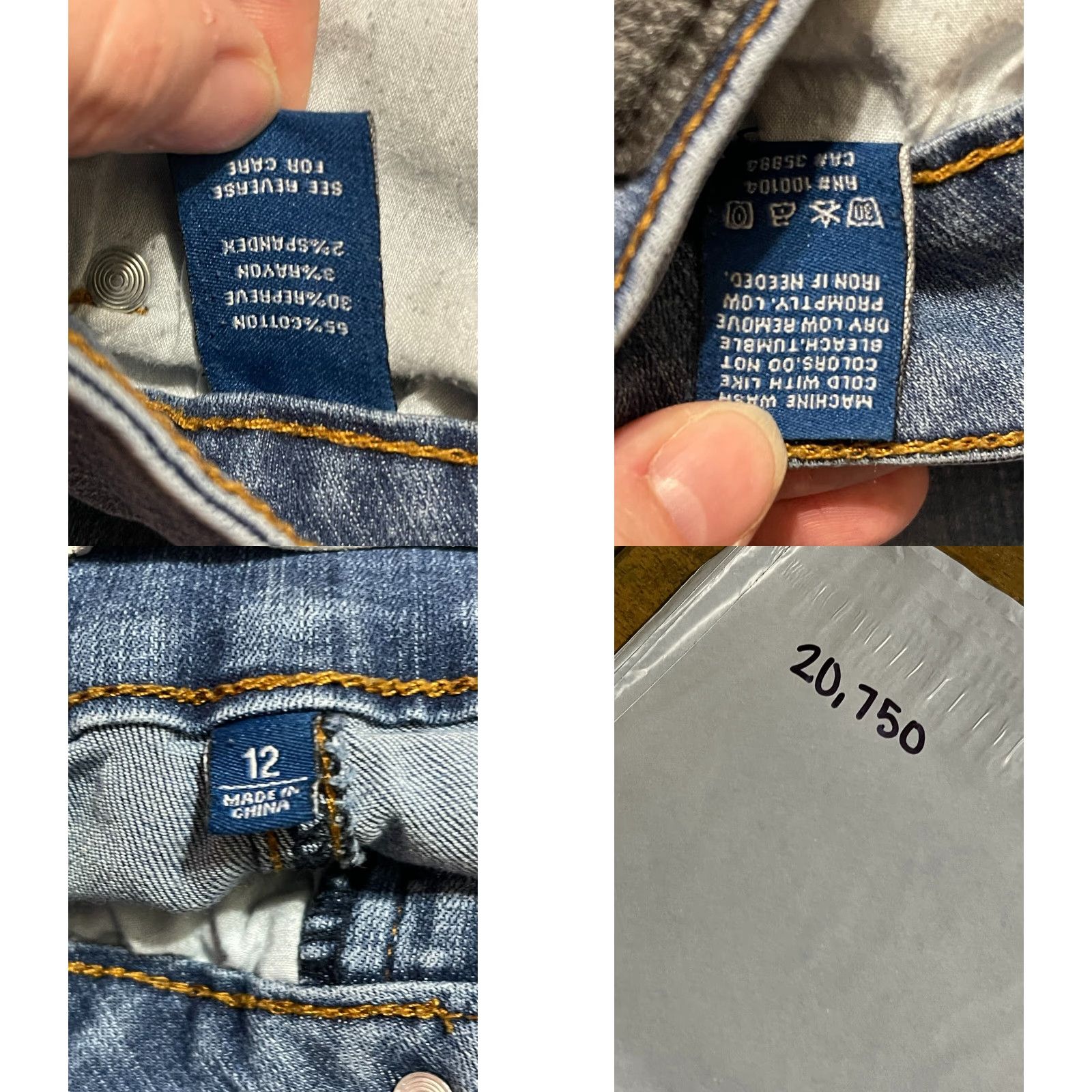 Vintage !it Jeans Women's 12 Blue Denim Kimmie Extreme High Rise Skinny Ankle Jeans Womens Skinny 28in Inseam Regular Size 12 Blue Denim Size 34" / US 12 / IT 48 - 9 Thumbnail
