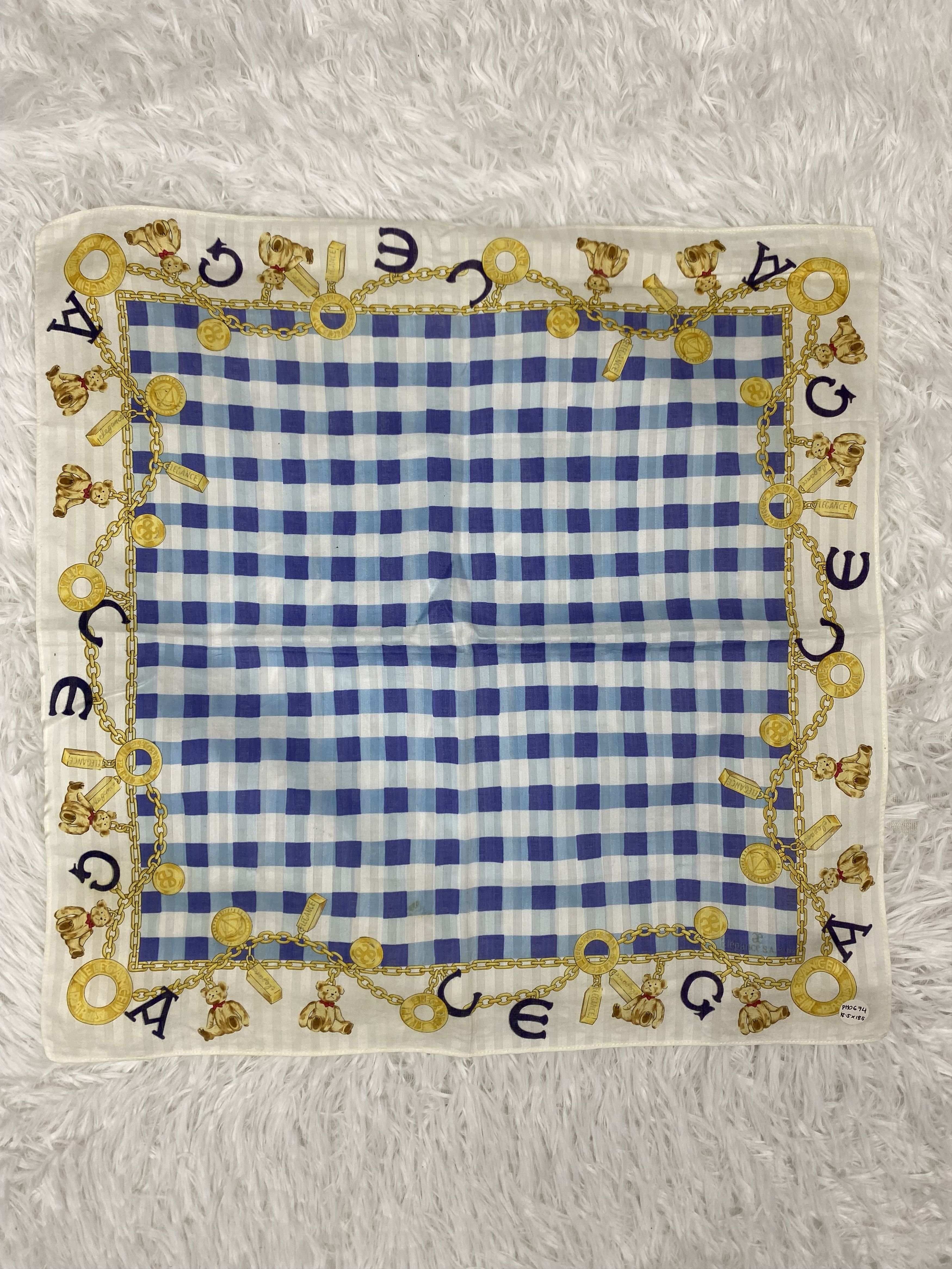 Vintage Vintage Elegance Paris Handkerchief Neckerchief PH0674 Size ONE SIZE - 3 Thumbnail