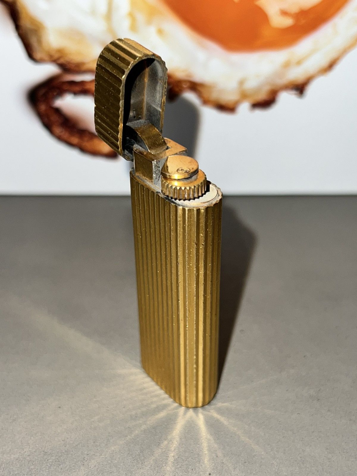 Cartier Cartier Oval Roller Gas Lighter Gold Vintage Size ONE SIZE - 2 Thumbnail