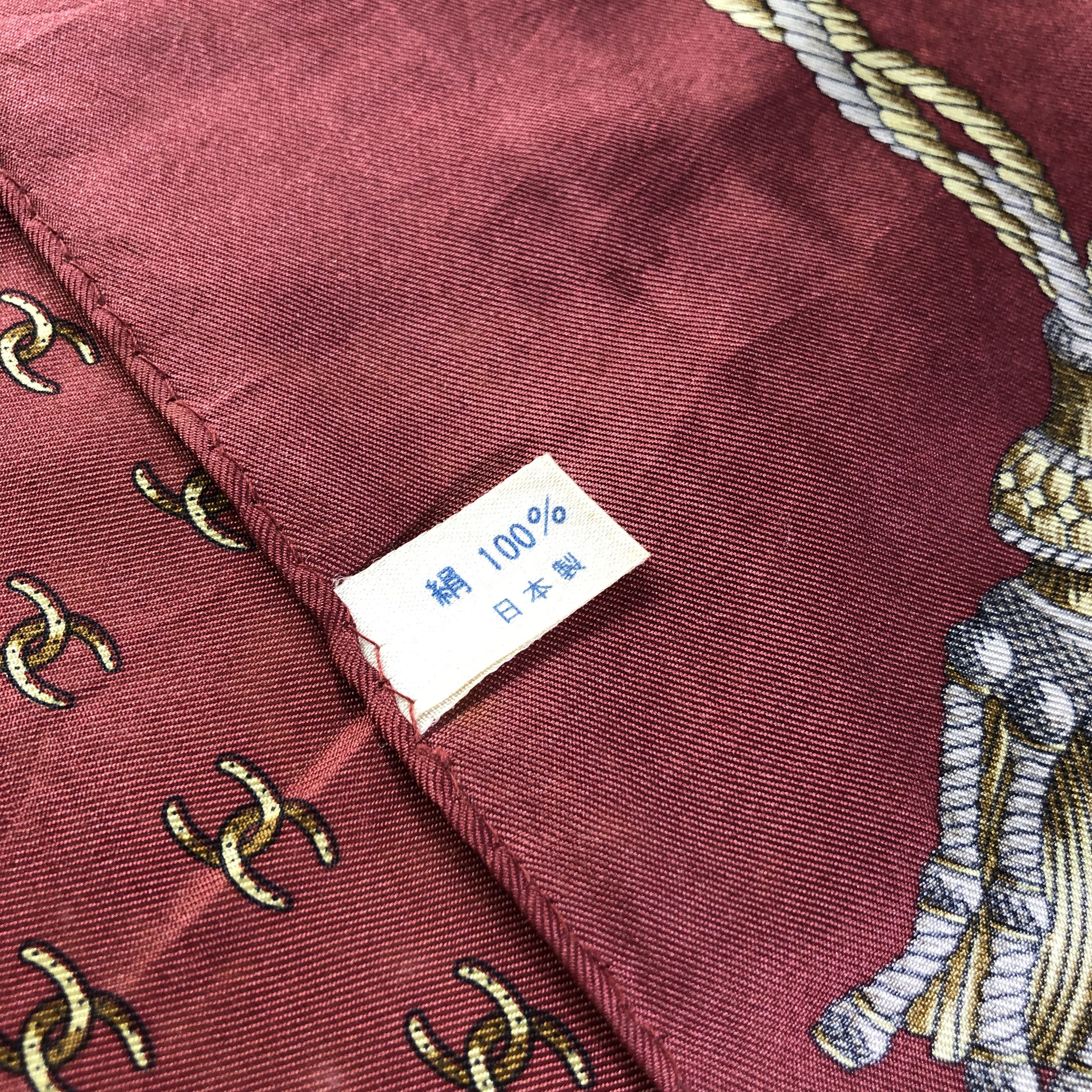 Japanese Brand Luxury Design Avant Garde Silk Scarf M1014 Size ONE SIZE - 4 Thumbnail