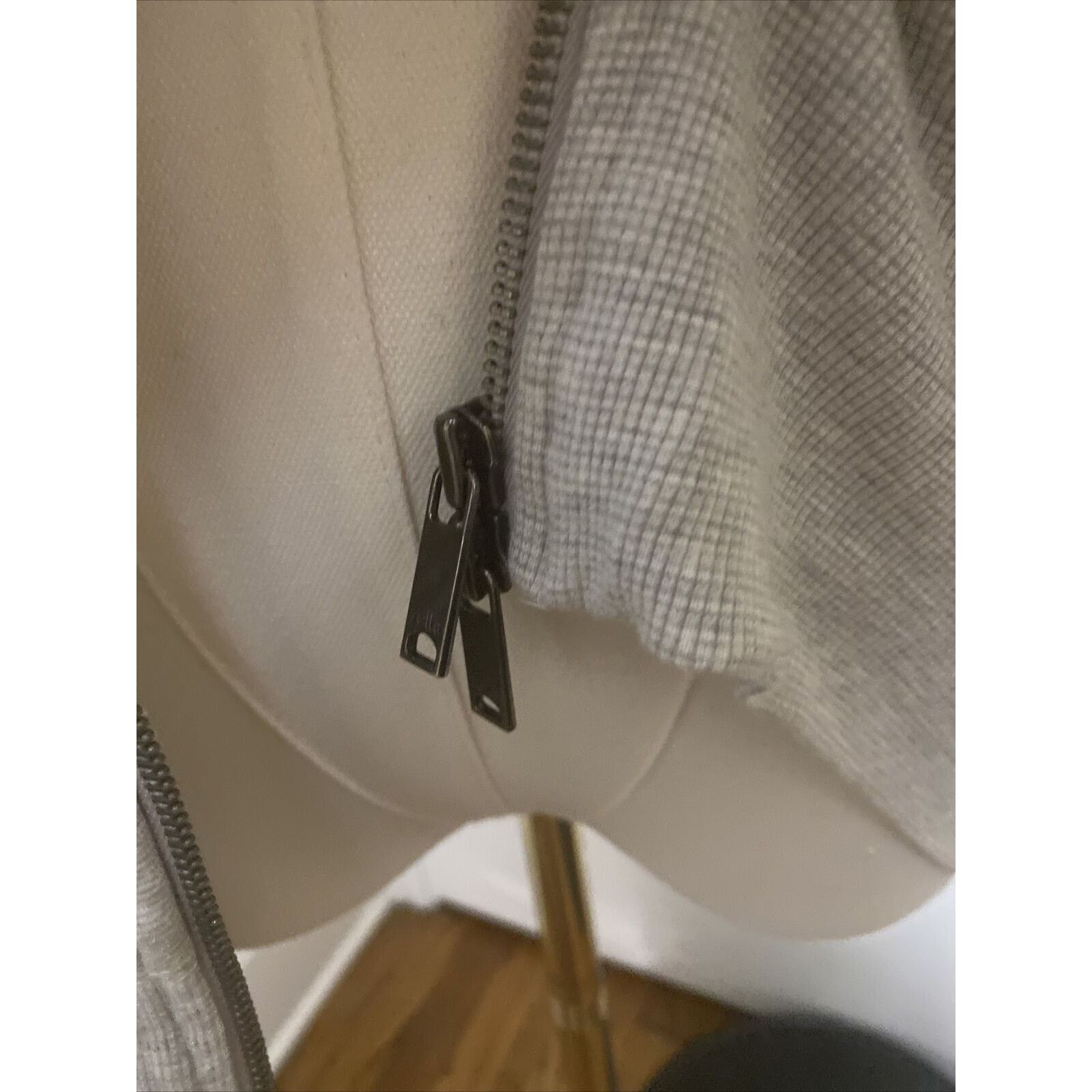 Other EUC Zella Women Gray Stripe Vest Small Cotton Fleece Size S / US 4 / IT 40 - 12 Thumbnail