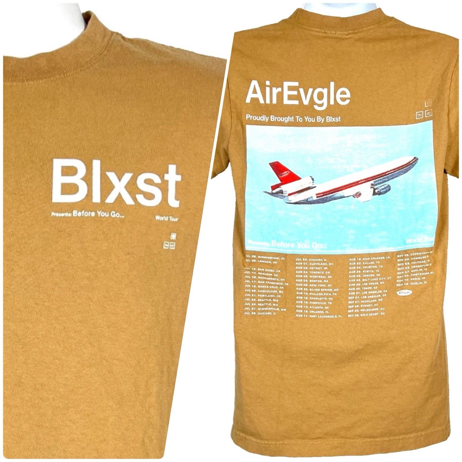 Other Blxst AirEvgle 2022 Mens Concert T-Shirt size Small 35X28 Be Size US S / EU 44-46 / 1 - 1 Thumbnail
