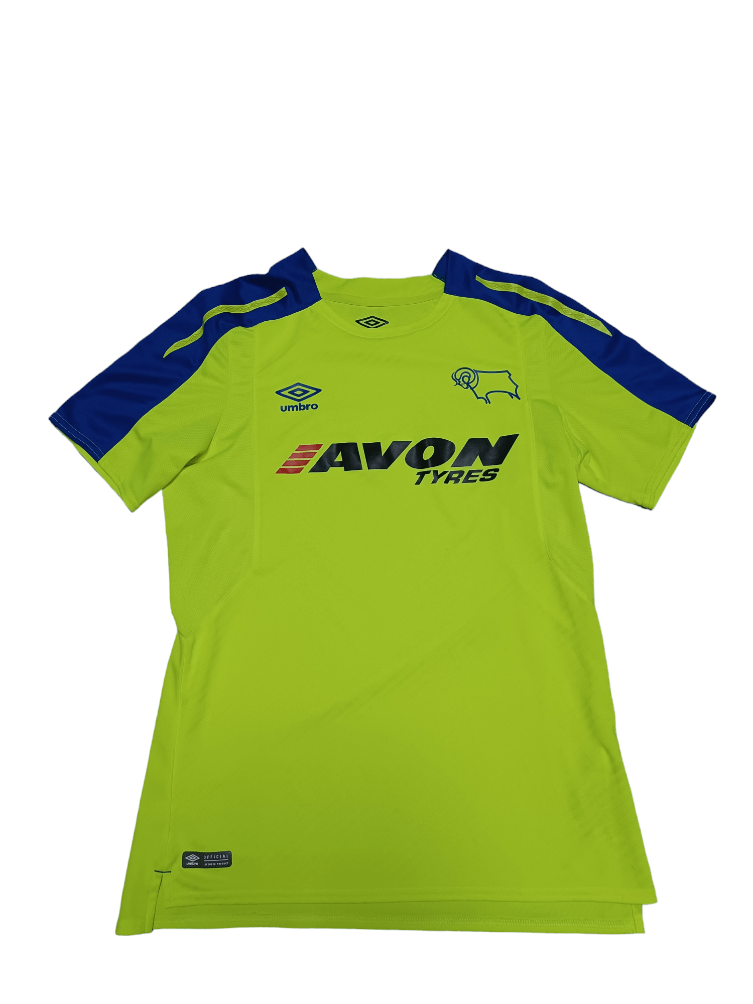Umbro 2017 DERBY COUNTY VINTAGE FANTASTIC SOCCER JERSEY BLOKECORE Size US M / EU 48-50 / 2 - 1 Thumbnail