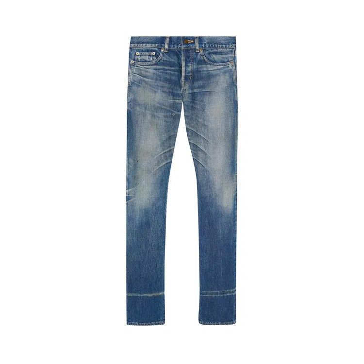Saint Laurent Paris o1bcso1str1024 Slim Fit Jeans in Blue Size US 38 / EU 54 - 1 Preview