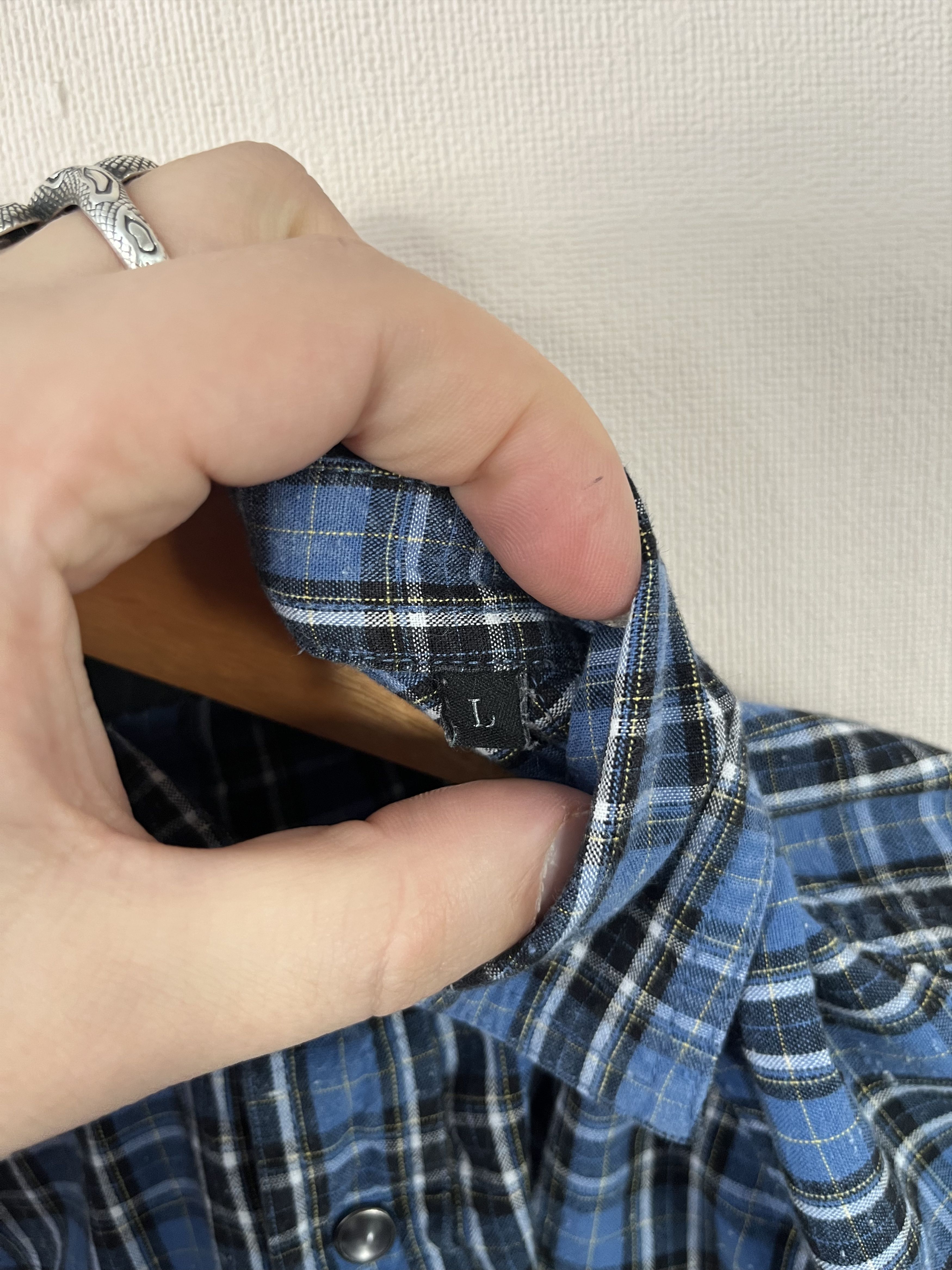 Diesel Diesel Plaid Snap Button Up Pocket Shirt Check Size L Size US L / EU 52-54 / 3 - 4 Thumbnail