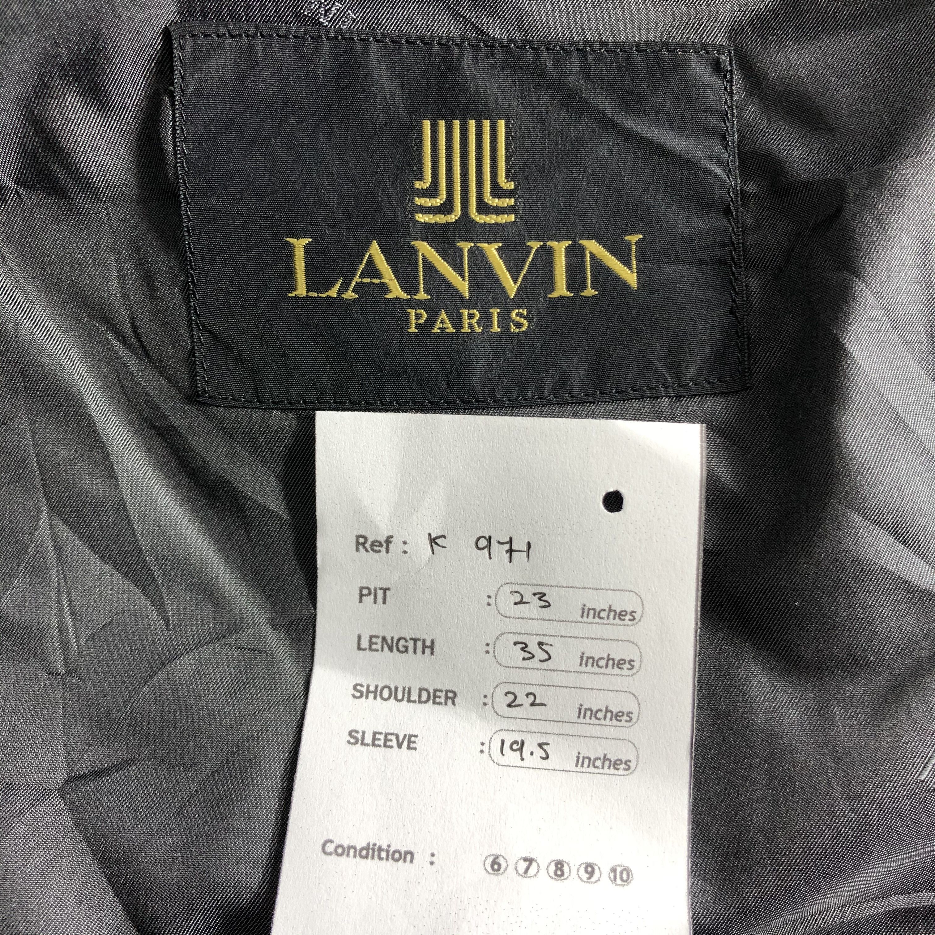 Lanvin Vintage Lanvin Peacoat Wool Jacket Size US M / EU 48-50 / 2 - 8 Thumbnail