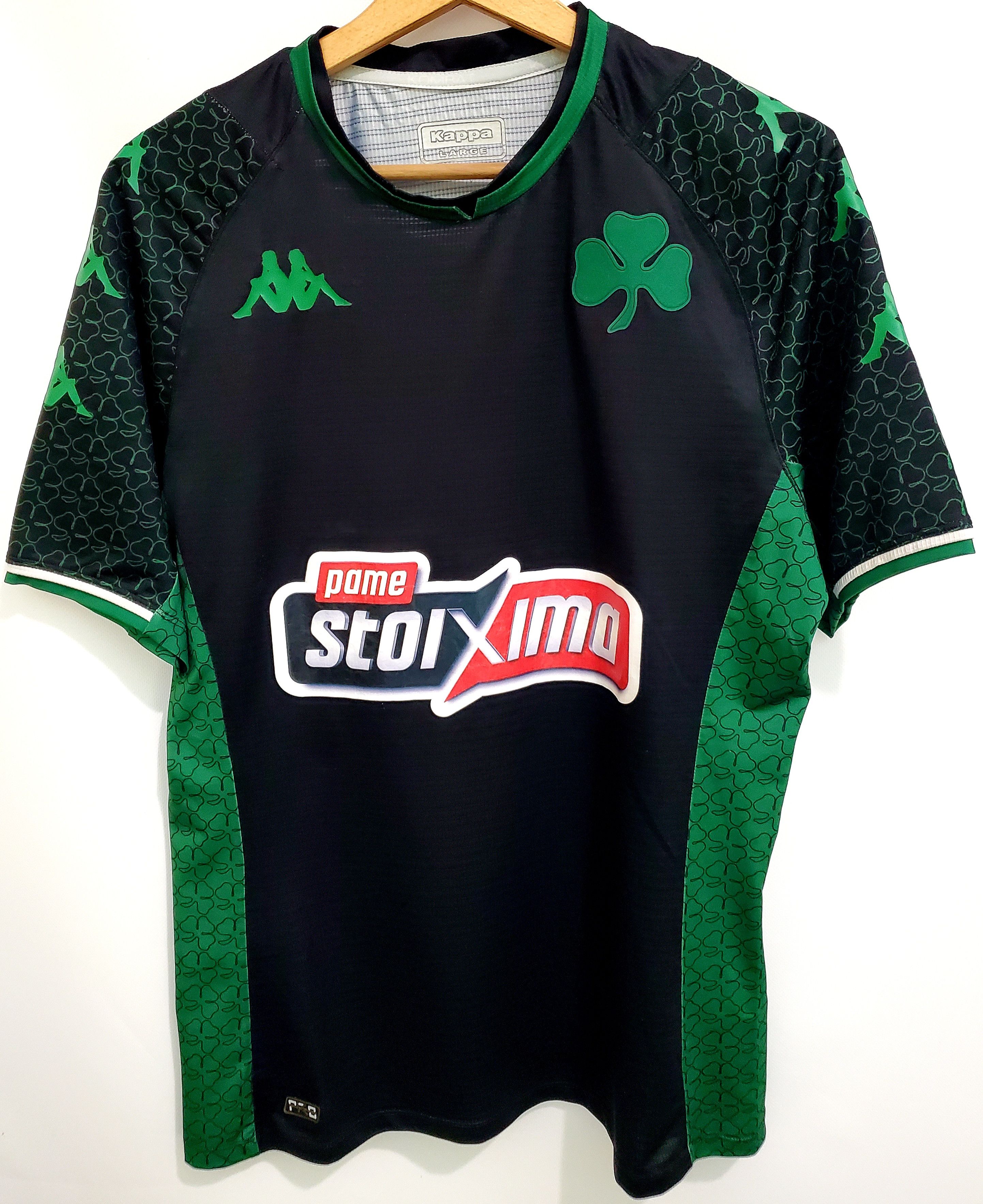 Kappa Panathinaikos B 2021-22 Away soccer jersey size M Size US M / EU 48-50 / 2 - 1 Thumbnail